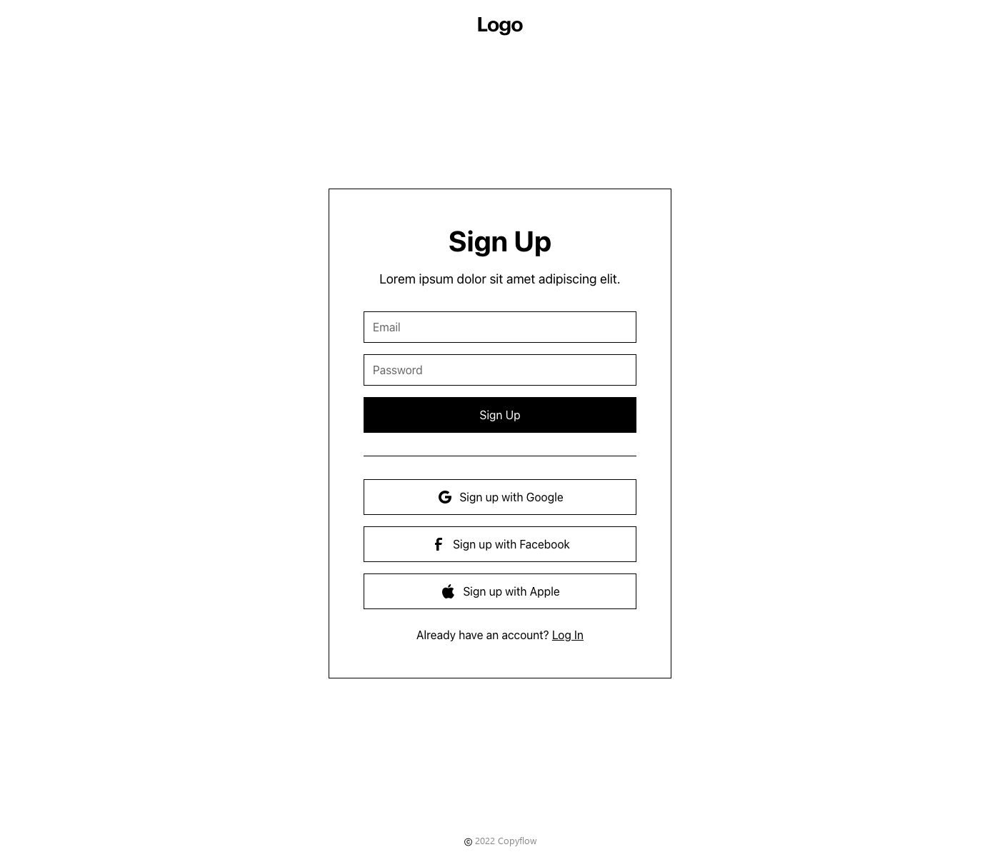 Preview of Sign Up 4