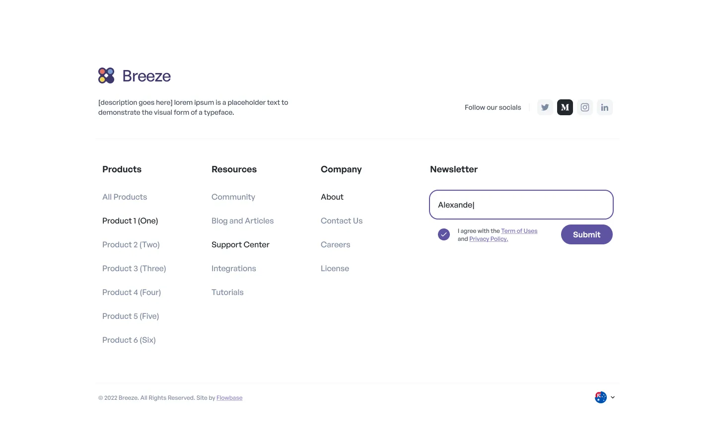 Preview of Breeze Footer 02
