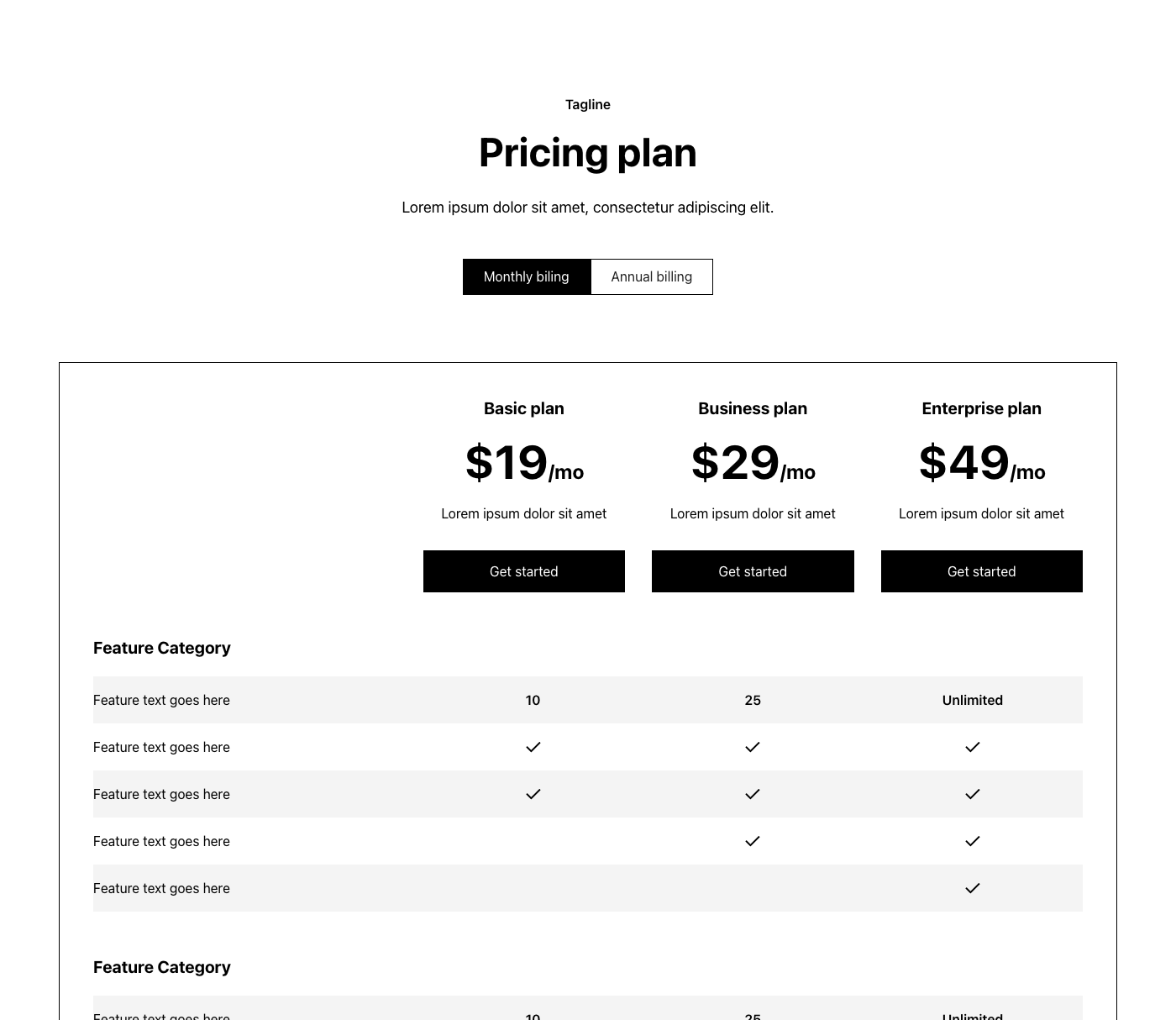 Preview of Pricing 27