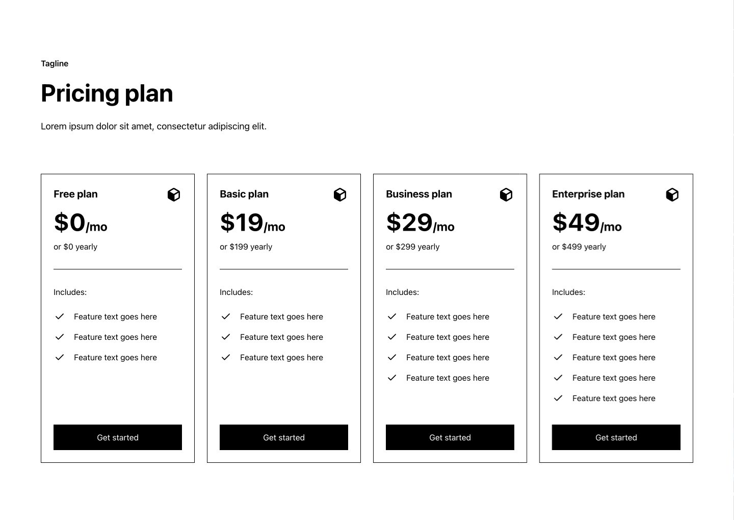 Preview of Pricing 45