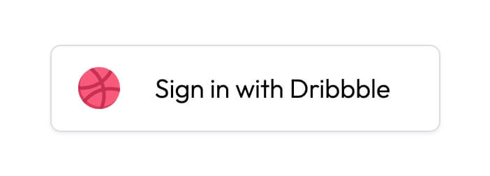 Preview of Dribbble Social Login
