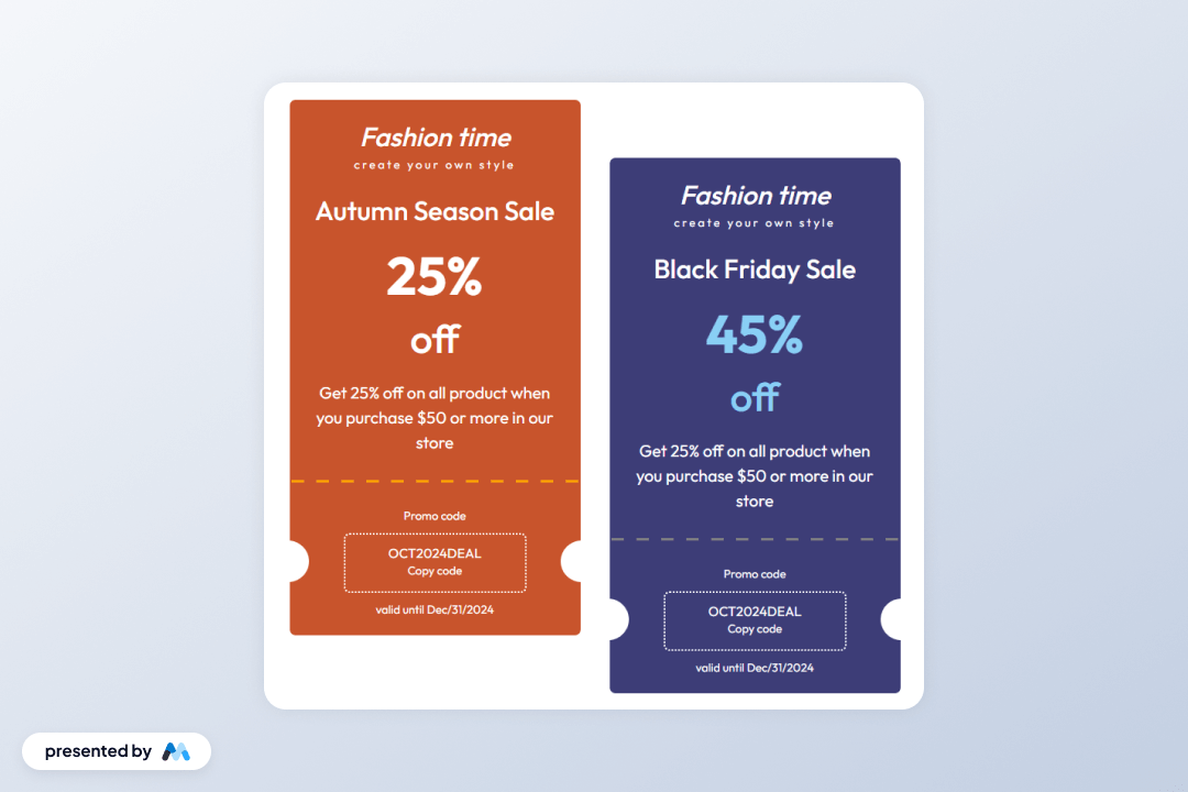 Preview of Coupon Sale Card