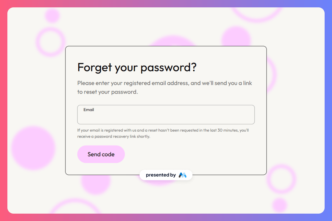 Preview of Forget Reset Password