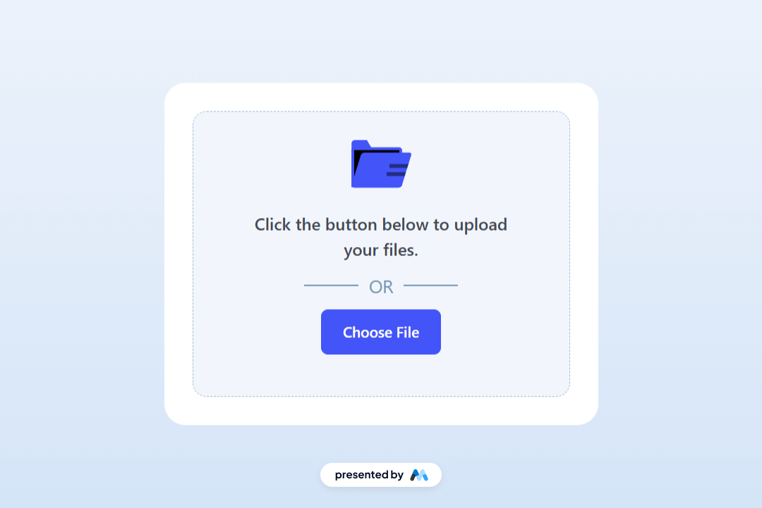 Preview of File Upload Portal