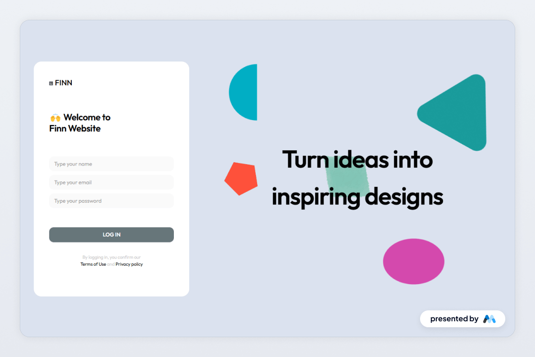 Preview of Creative Login Panel
