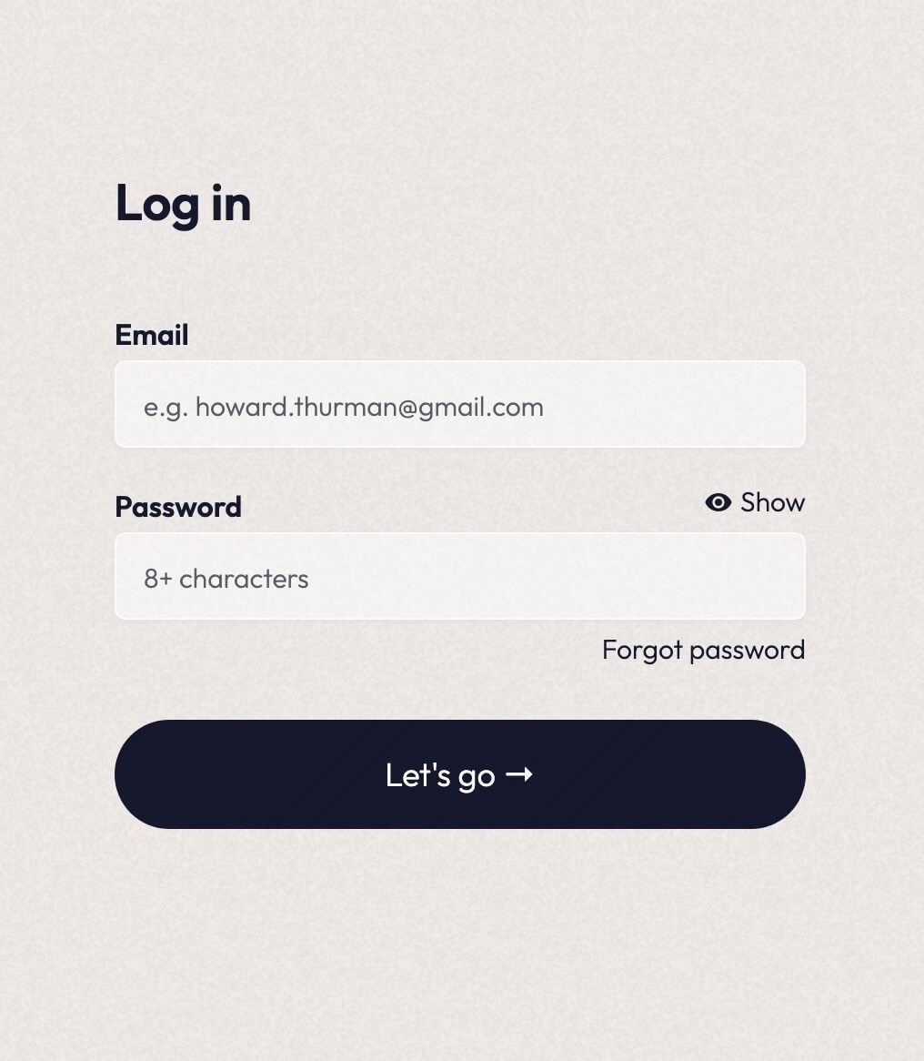 Preview of Membership Login