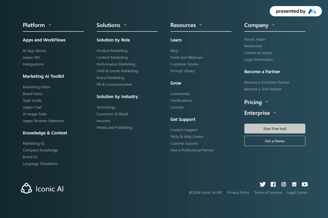 Preview of Footer Link Hub