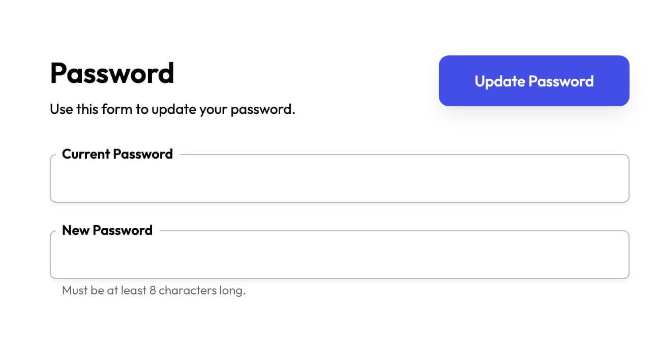 Preview of Password Form 11