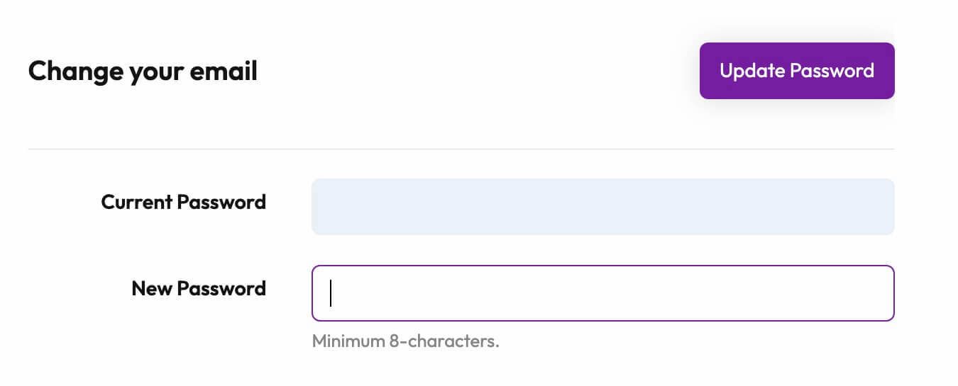 Preview of Product Password Form
