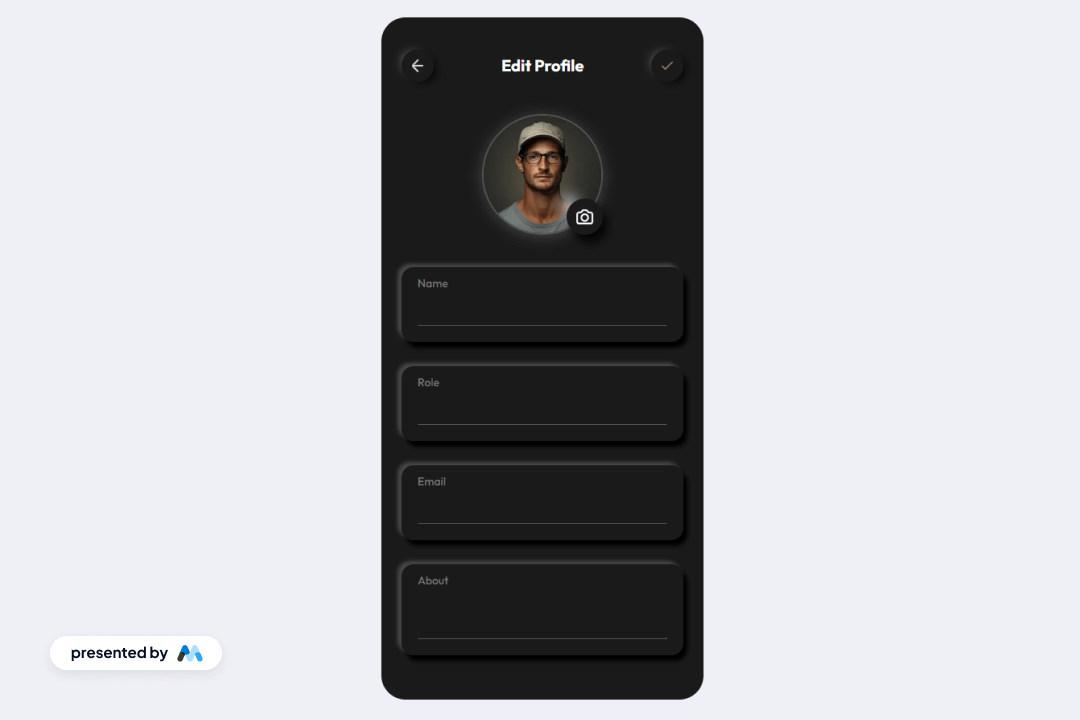 Preview of Stunning Edit Profile