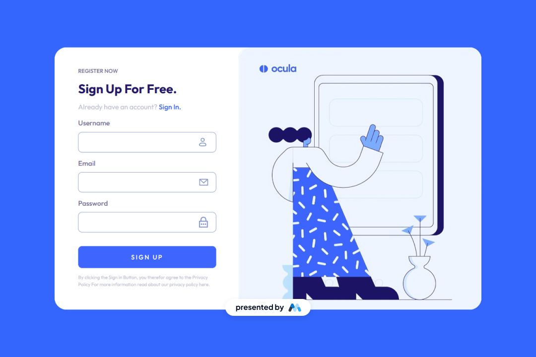 Preview of Bluestream Sign Up