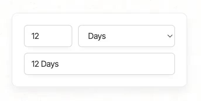 Preview of Input Option Pairs