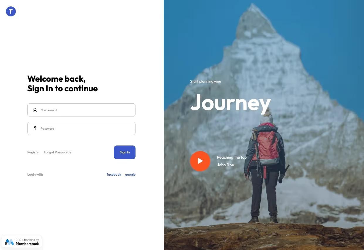 Preview of Modern Login Form