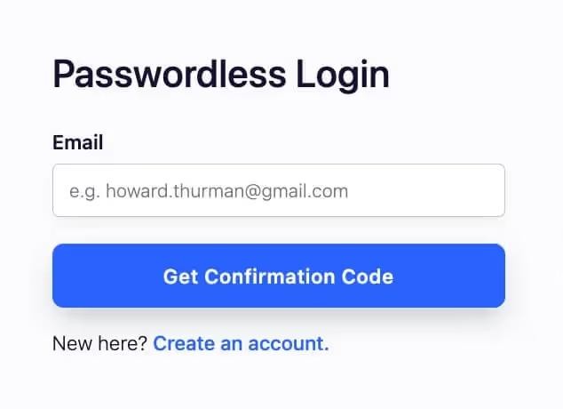 Preview of Passwordless Login