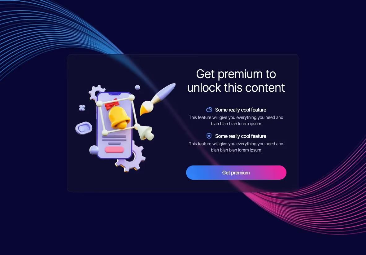 Preview of Paywall Screen