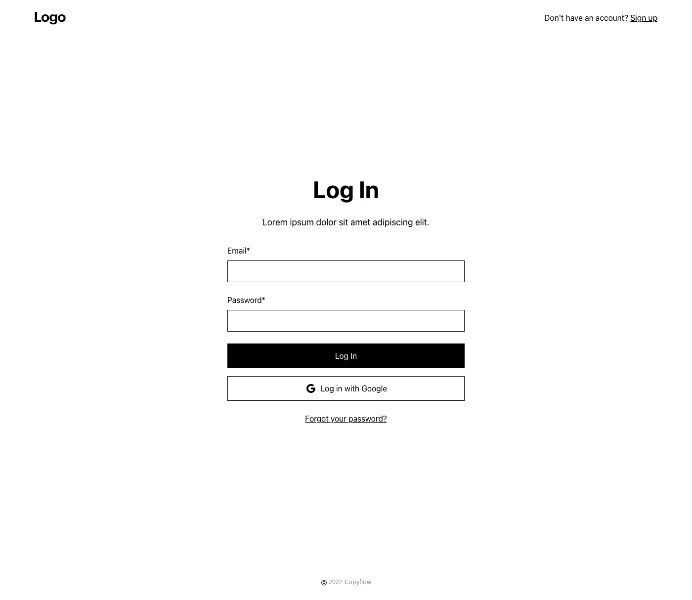 Preview of Log In 1