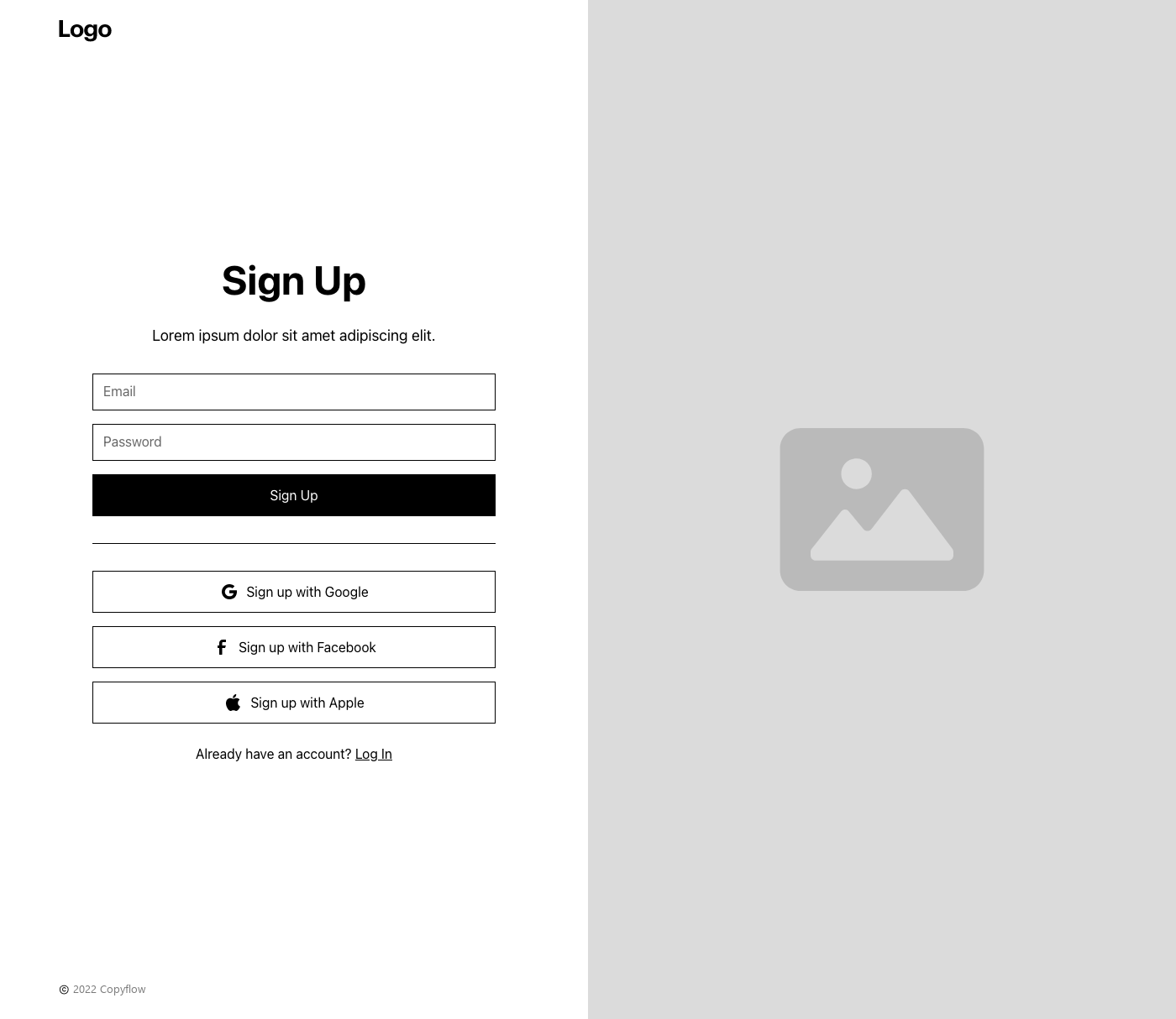 Preview of Sign Up 8