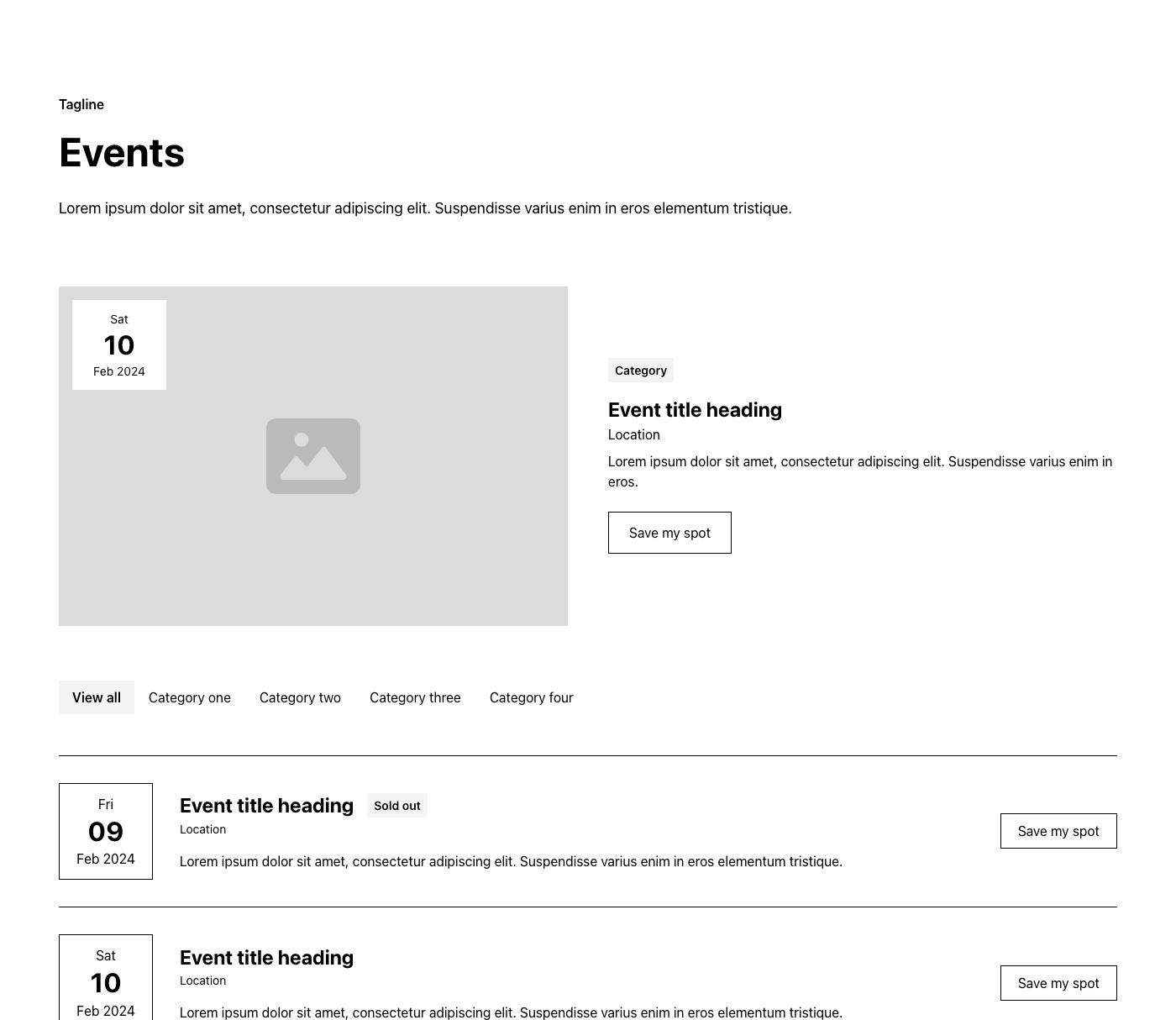 Preview of Event Header 1
