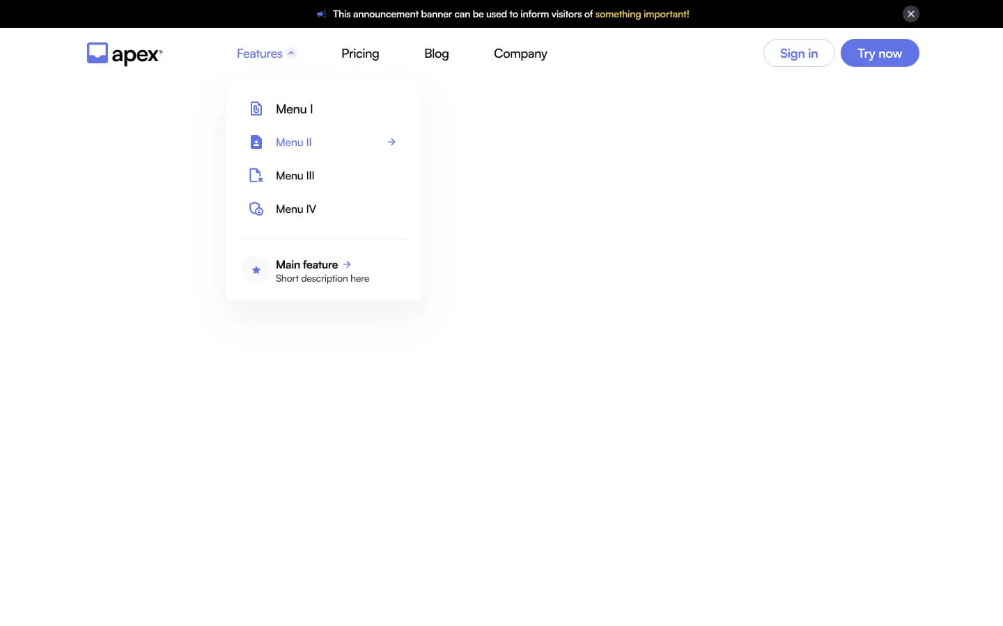 Preview of Apex Navigation 01