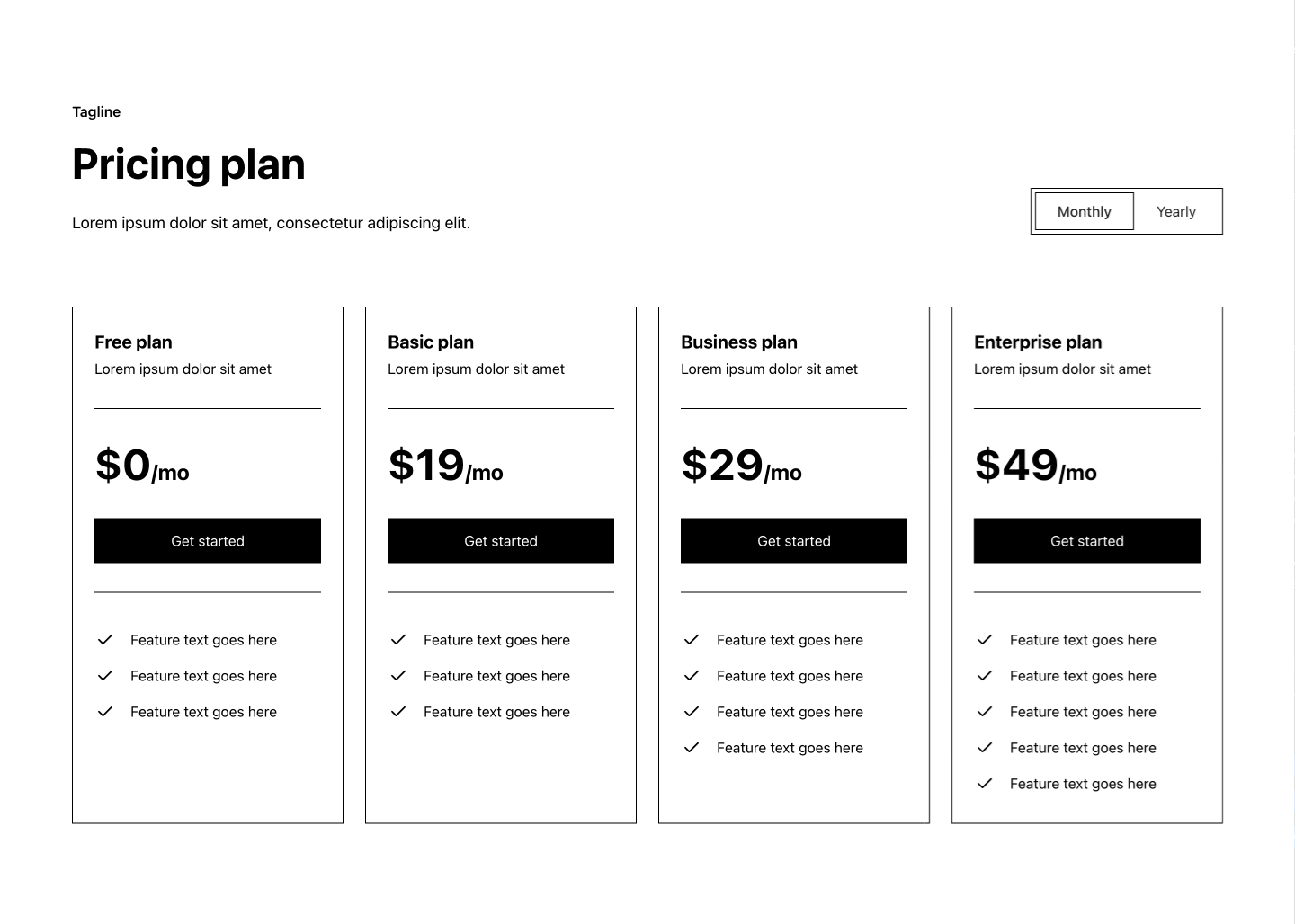 Preview of Pricing 49