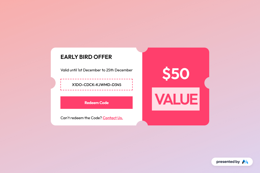 Preview of Special Value Coupon