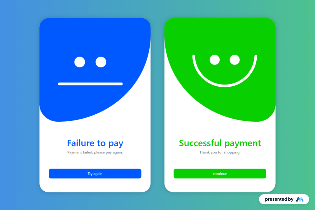 Preview of Payment Status Card