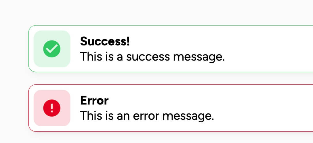 Preview of Toast Notifications