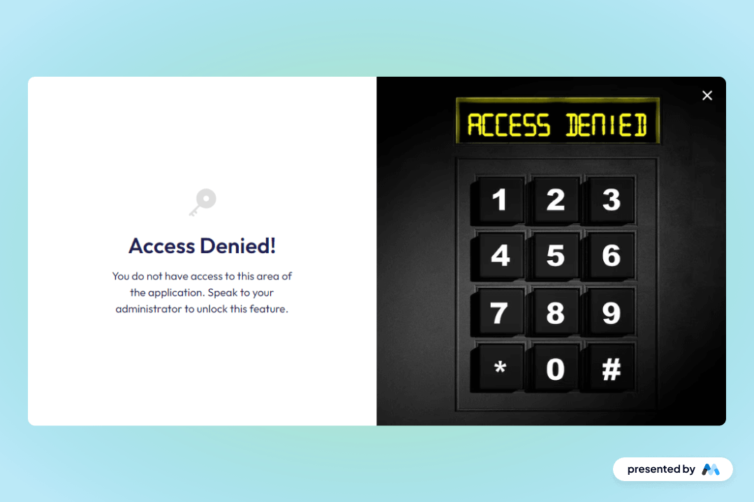 Preview of Denied Access Alert