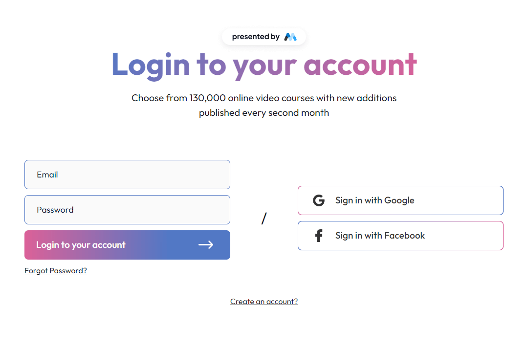Preview of Login Ui