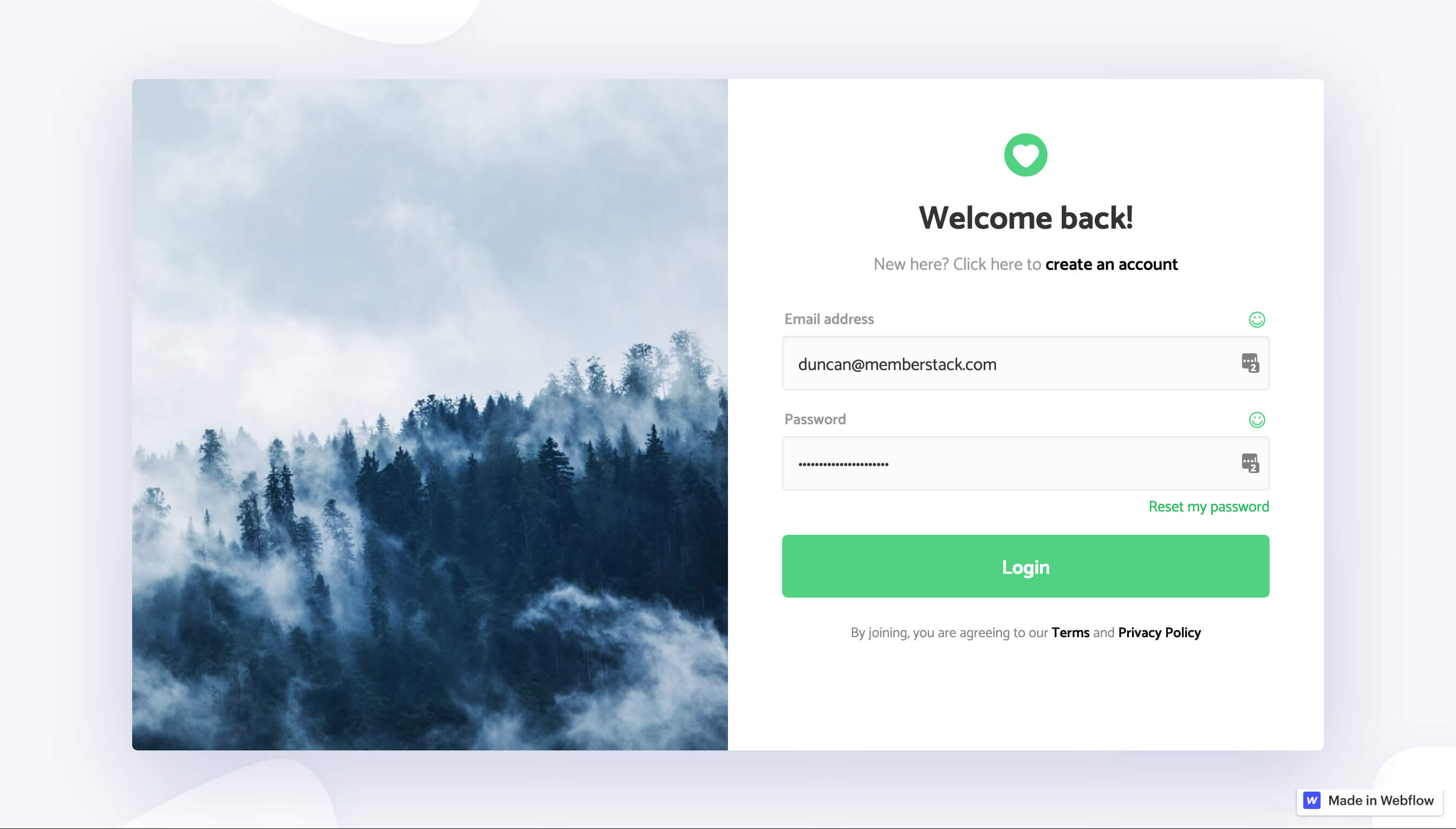 Preview of Login W Slider