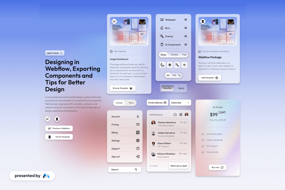 Preview of Gradient Ui Kit