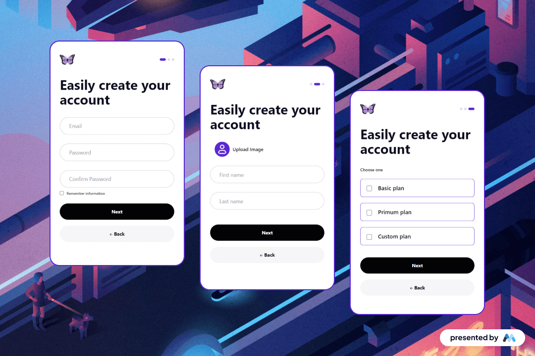 Preview of Futuristic Sign Up 2