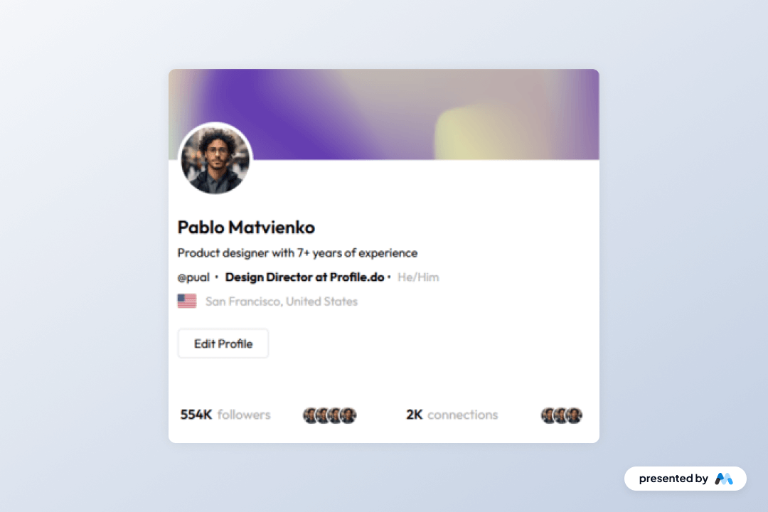 Preview of Status Profile