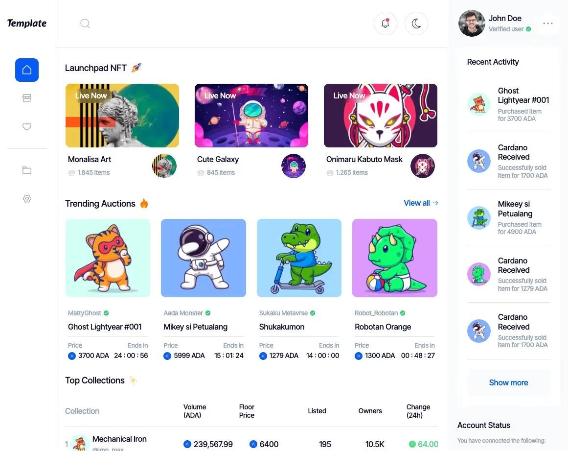 Preview of Nft Dashboard