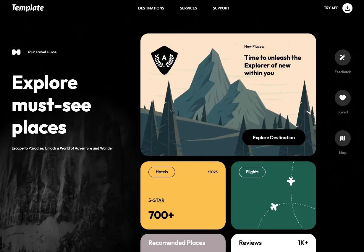 Preview of Travel Dashboard