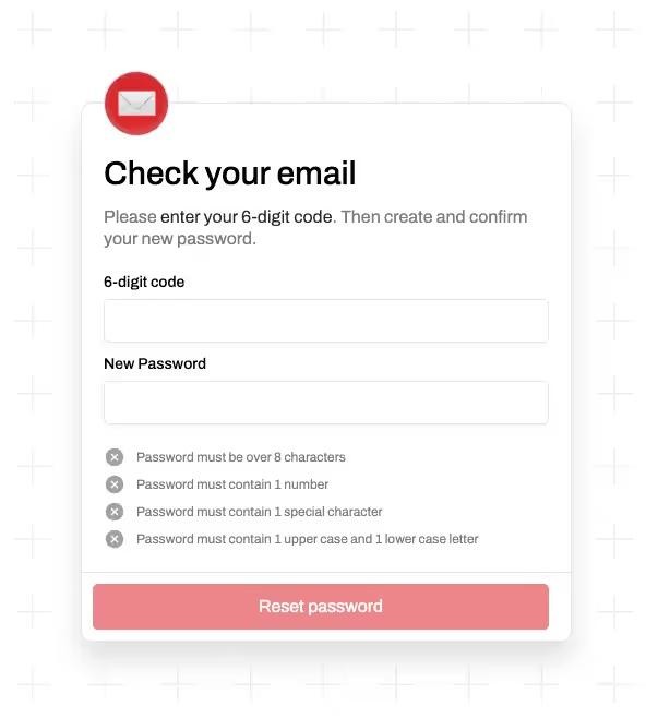 Preview of Red Reset Password