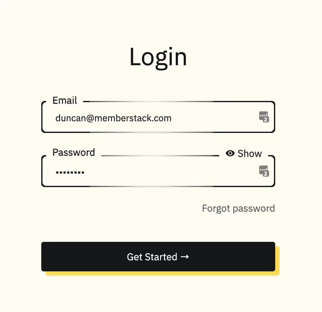 Preview of Membership Logins