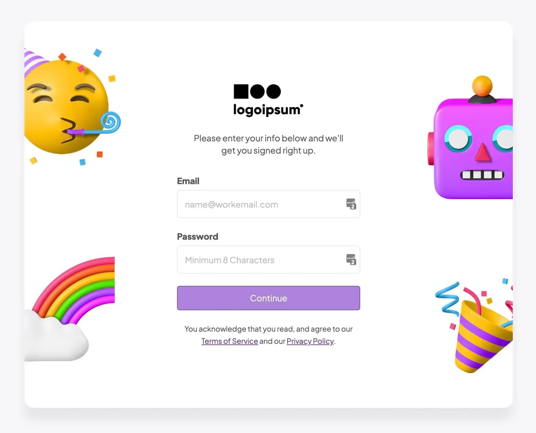 Preview of Signup Or Login Ui
