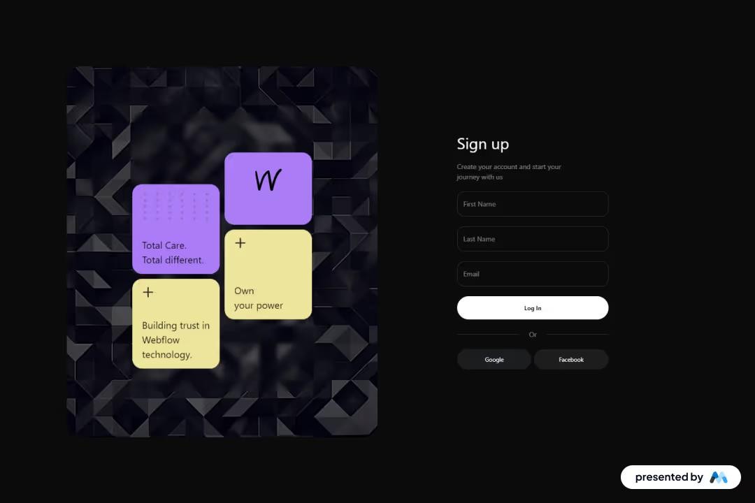 Preview of Dynamic Card Signup