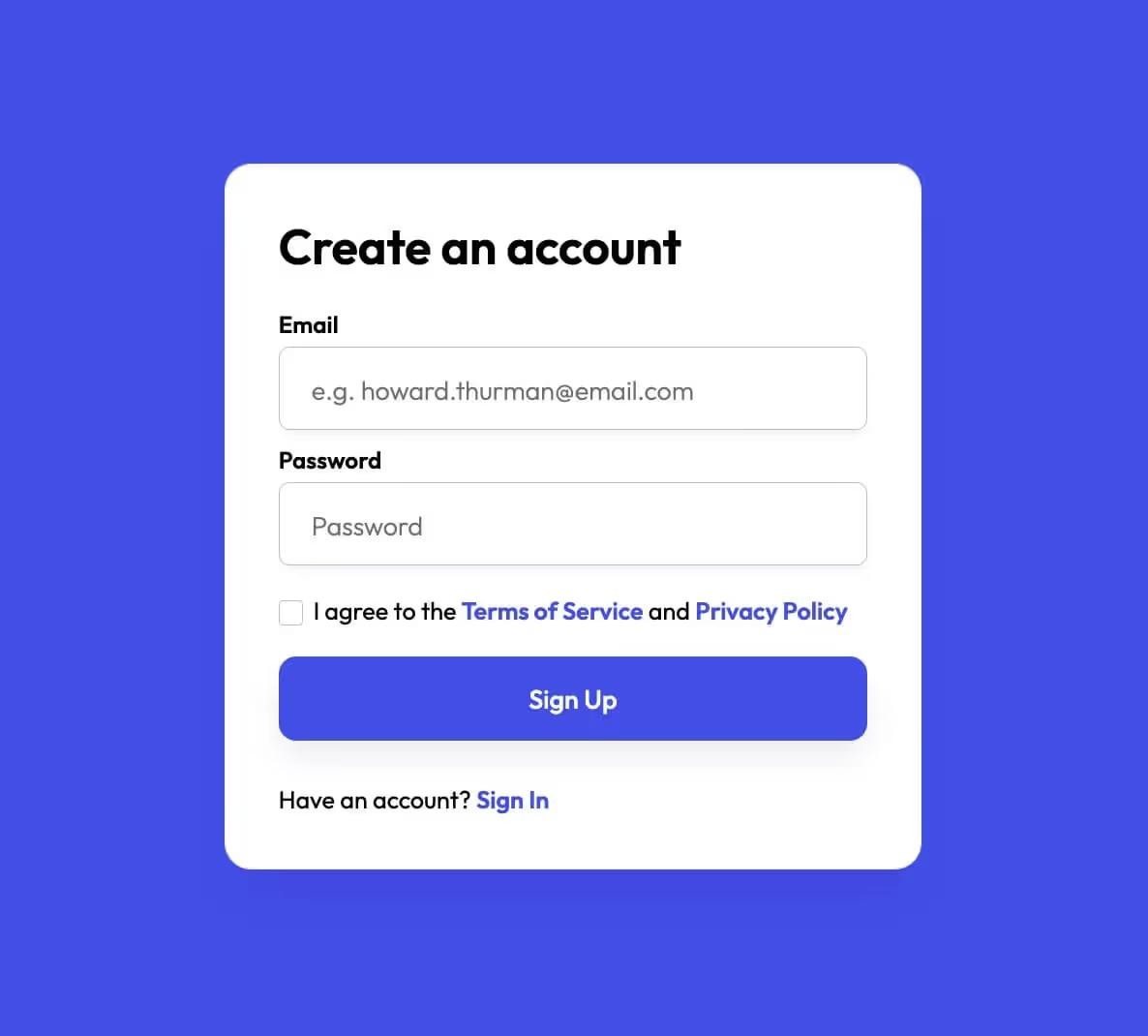 Preview of Signup Card 11