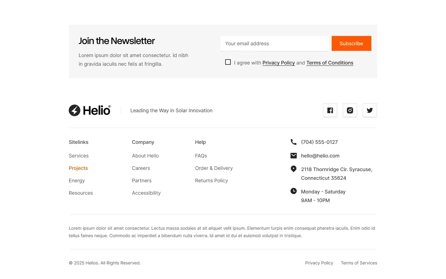 Preview of Helio Footer 04