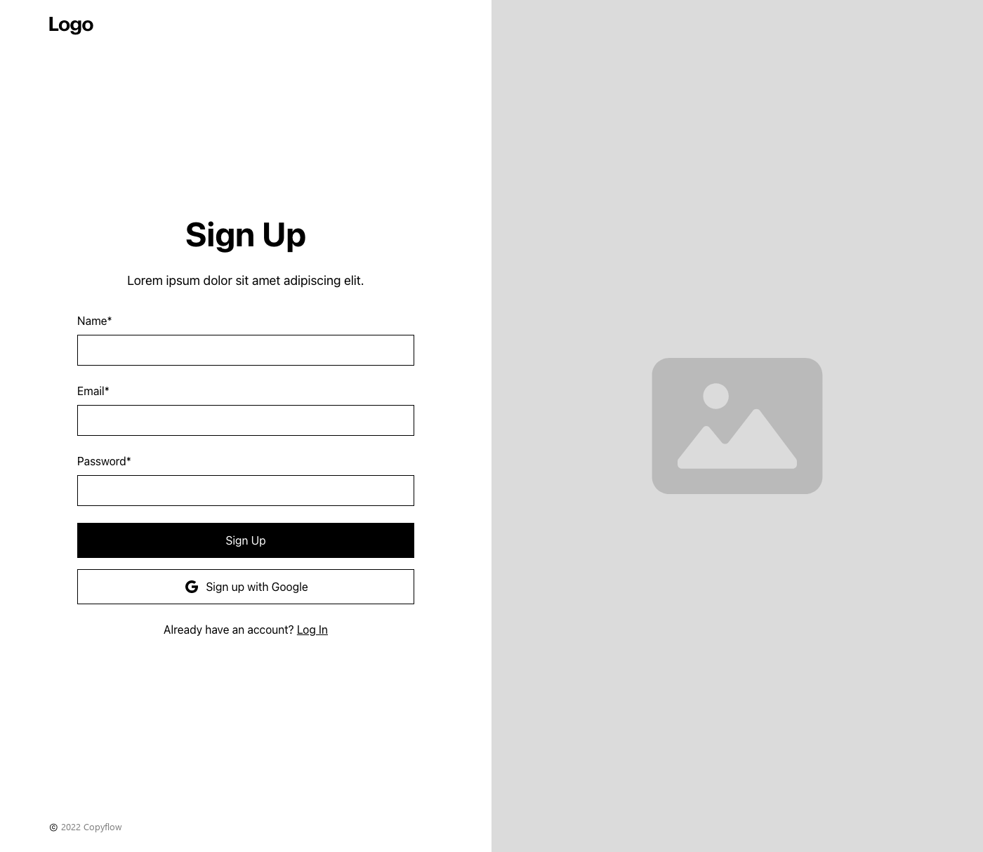 Preview of Sign Up 7