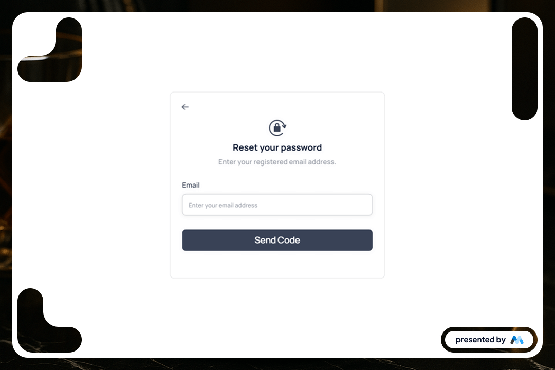 Preview of Aerokit Ui Reset Password01 Light Card