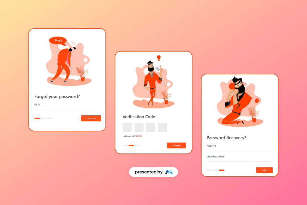 Preview of Modern Password Reset Ui