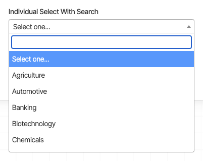Preview of Select Field With Search
