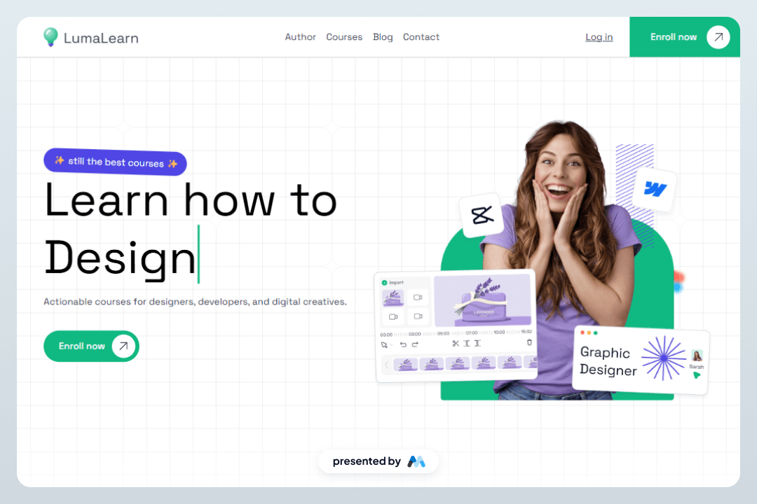Preview of Lumalearn Ui Kit Home Page