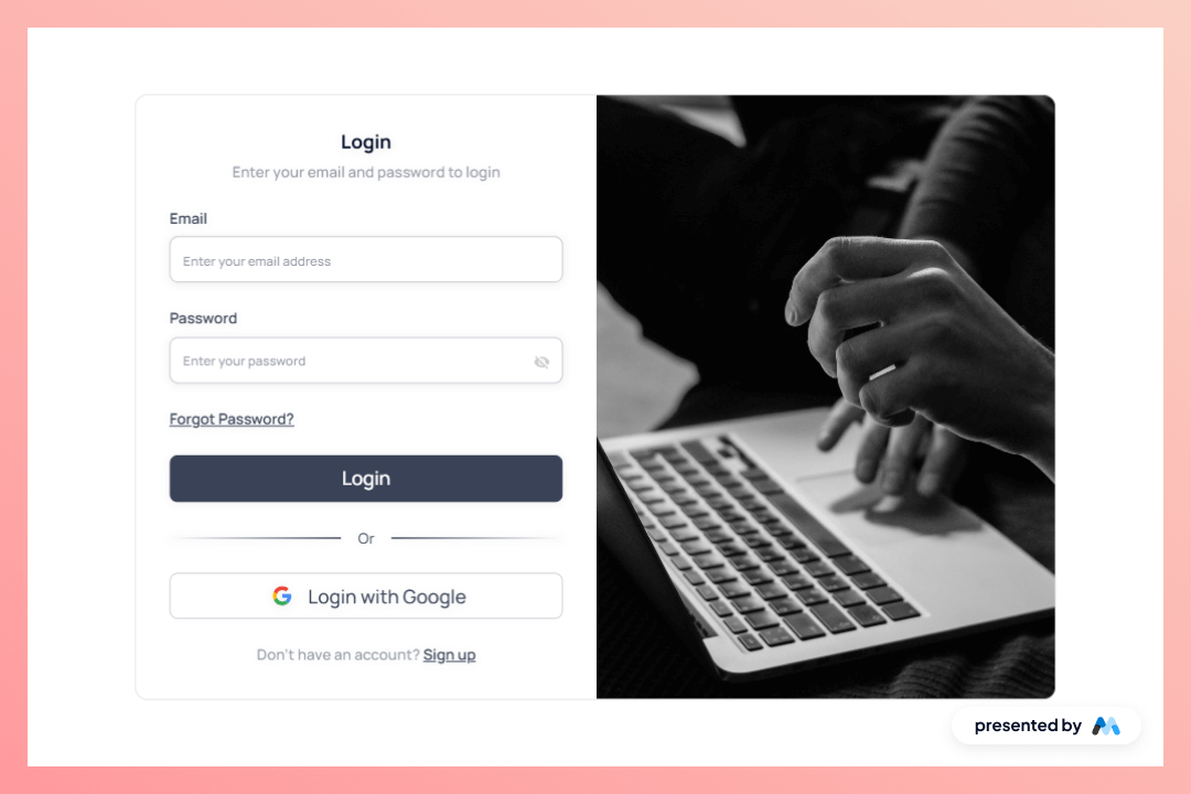 Preview of Aerokit Ui Login04 Dual Pane