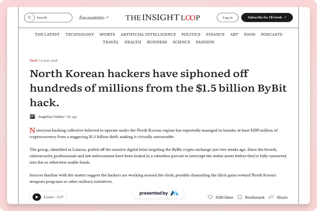 Preview of Insight Loop Ui Kit Blog Page