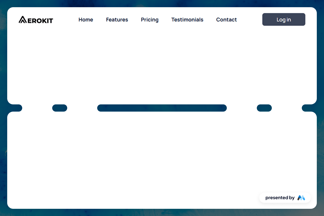 Preview of Aerokit Ui Navbar01 Links