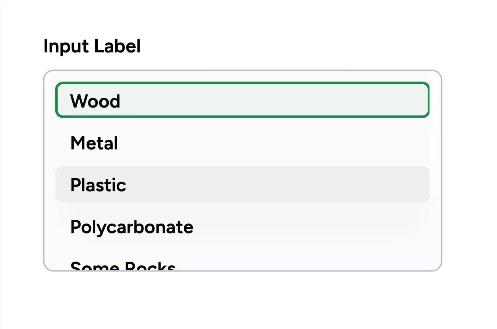 Preview of Custom Multi Select Input